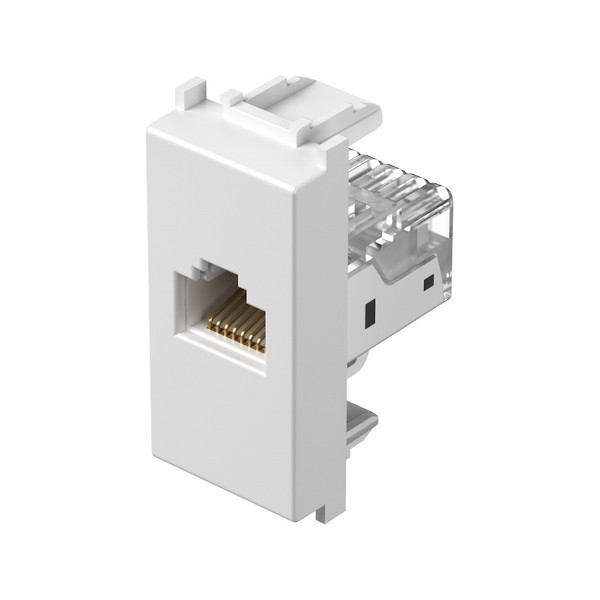 VTICNICA KM37PW B CAT5 RJ45 BELA TEM TOPDOM