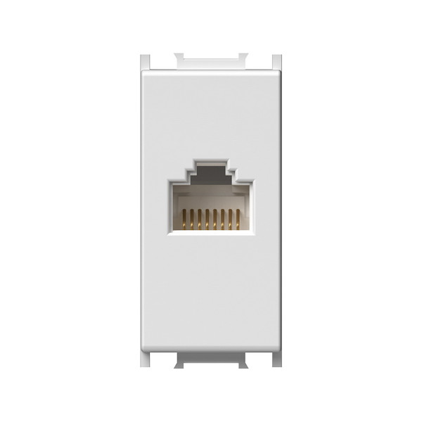 VTICNICA KM37PW B CAT5 RJ45 BELA TEM TOPDOM1