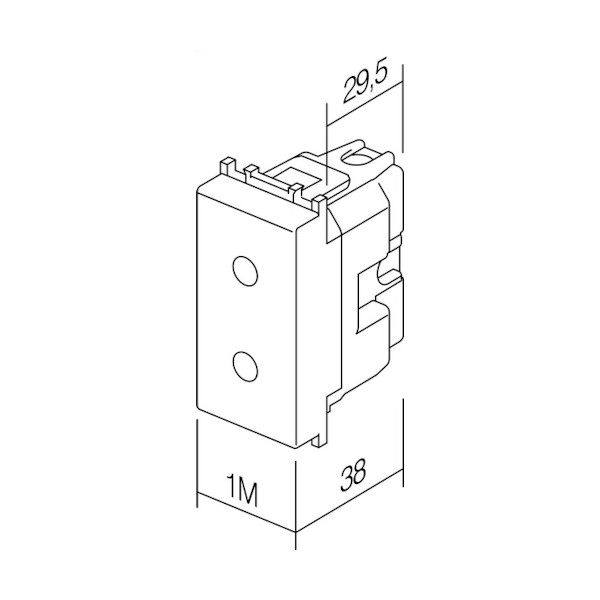 VTICNICA MODUL VM20PW B EURO KS 10A BELA TEM TOPDOM2