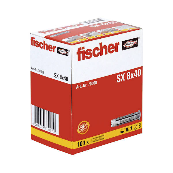 ZIDNI VLOZEK SX 8x40 100kos FISCHER TOPDOM