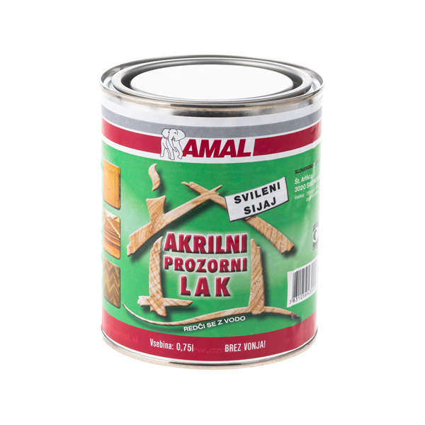 akrilni prozorni lak za les amal 3020 svileni sijaj topdom