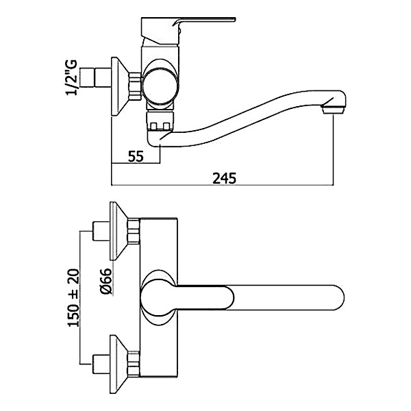 armatura za kuhinjo BLU161CR topdom 2