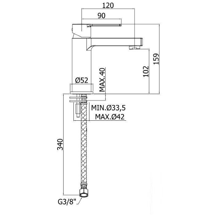 armatura za umivalnik ringo mat rin071no paffoni topdom 2