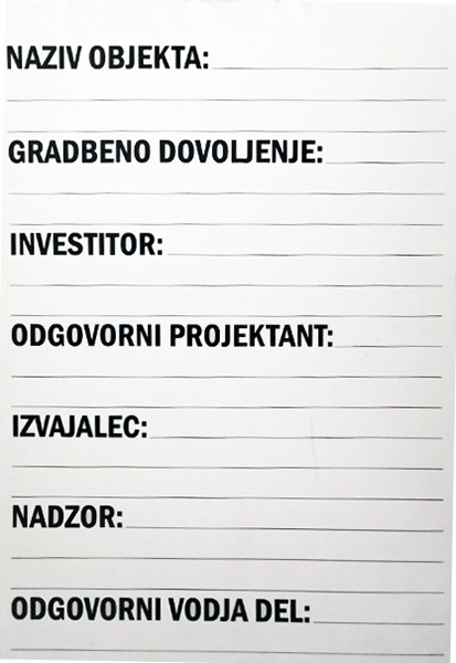 gradbiscna tabla obvestilna topdom