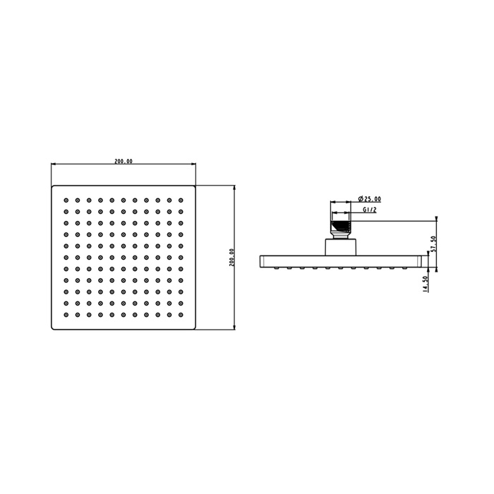 nadglavna tus roza sq black 12112B unitas topdom 2