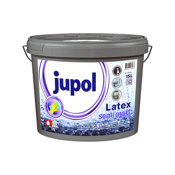 notranja zidna barva jub jupol latex semi matt 15l topdom
