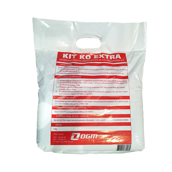 ognjevzdrzni in kislinoodporni kit ko ekstra ogm topdom