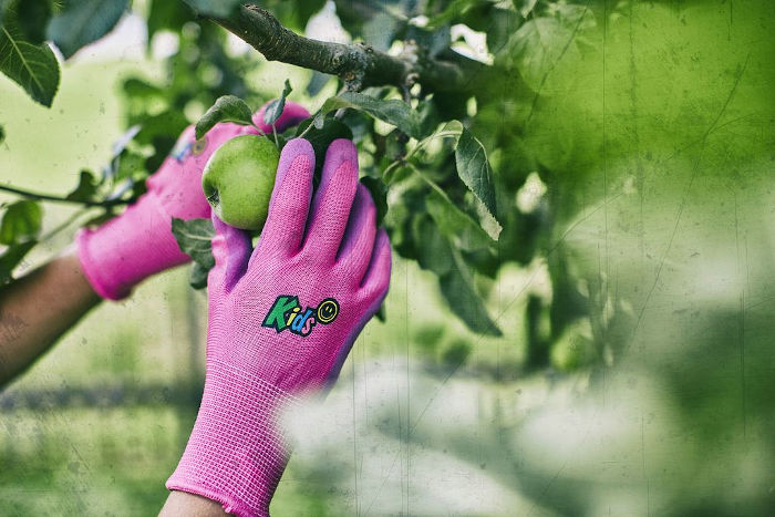 otroske delovne rokavice gebol kids roza topdom 2