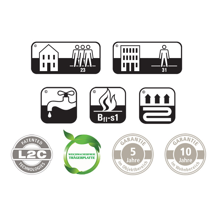 vinilna talna obloga hrast l2c ikone