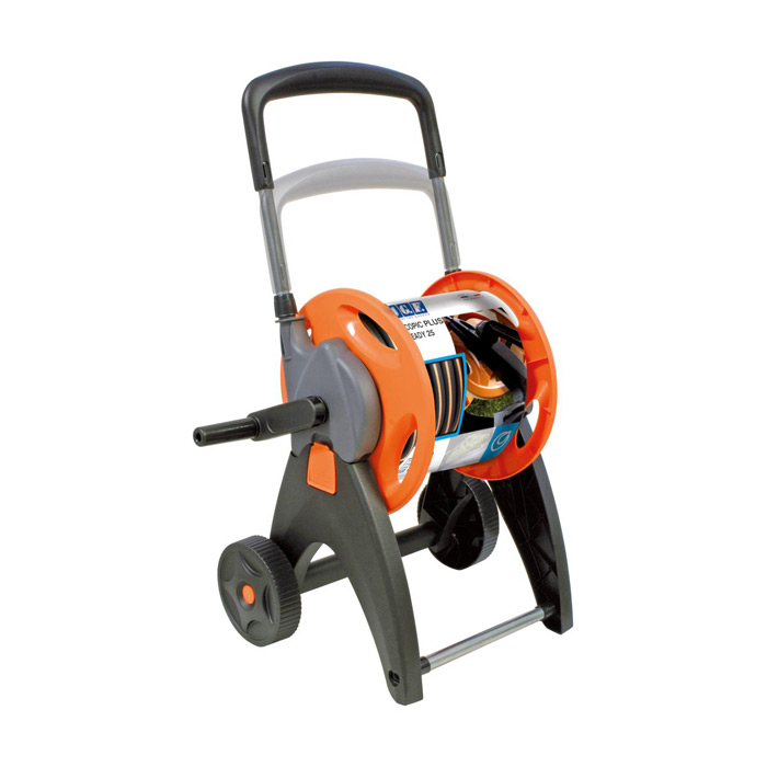 zalivalna cev kolut na vozicku scopic ready 25 gf garden topdom