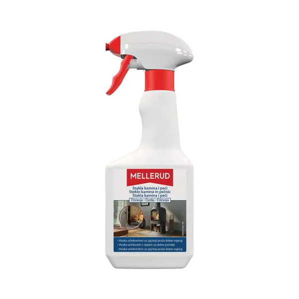 CISTILO ZA STEKLA KAMINOV IN PECNIC 500ml MELLERUD topodm obnova