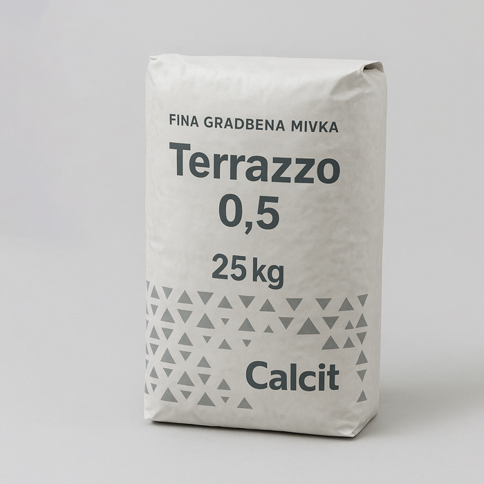 FINA GRADBENA MIVKA CALCIT TERAZZO BELA 25kg