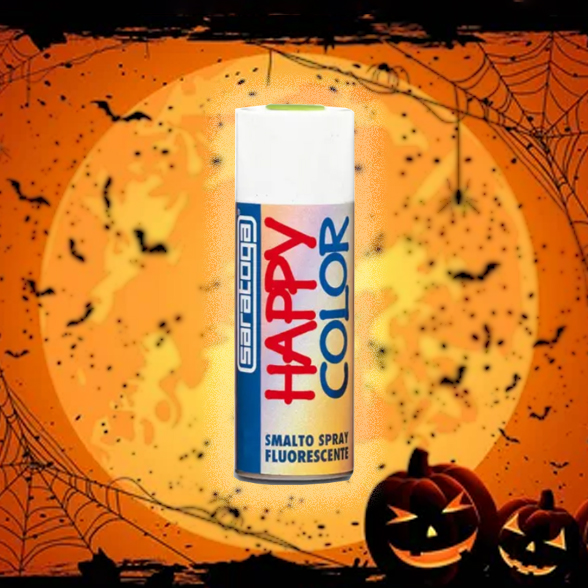 FLUORESCENTNA BARVA V SPREJU ORANZNA eobnova haloween