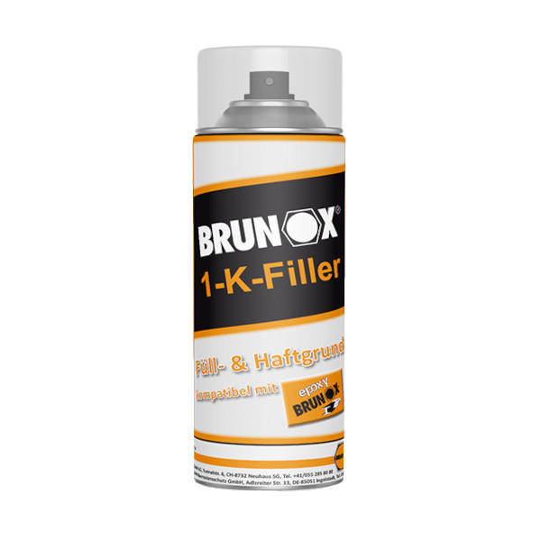 BRUNOX 1 K FILLER SPREJ 400ml AKRILNO POLNILO IN TEMELJNI PREMAZ EOBNOVA