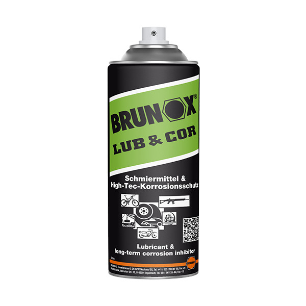BRUNOX LUB COR SPREJ 400ml MAZIVO IN ZAVIRALEC RJE EOBNOVA