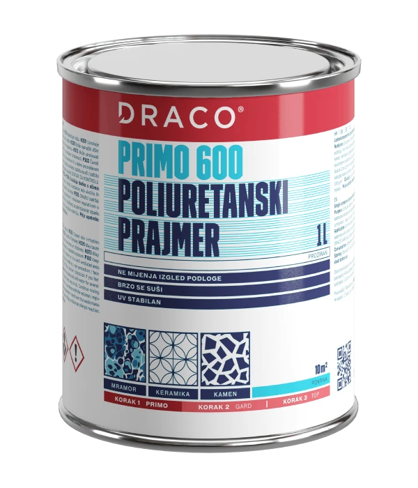 DRACO PRIMO 600 1l POLIURETANSKI PROZORNI PREMAZ
