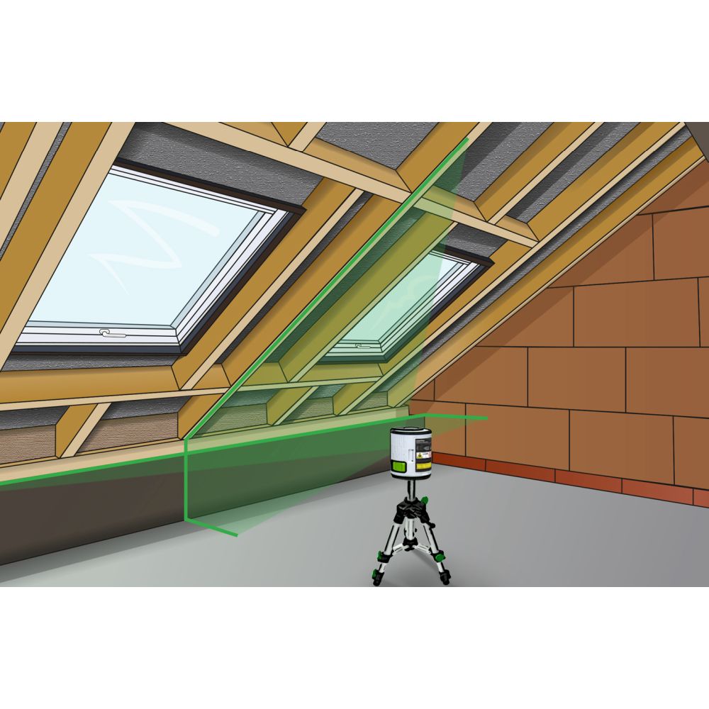 Laser krizni EasyCross zelenzeleni in stojalo 45cm LASERLINER topdom obnova 5 eobnova