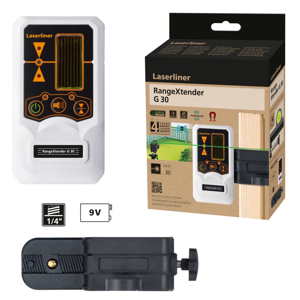 Sprejemnik laserski RangeXtender G 30m LASERLINER topdom obnova 6 eobnova