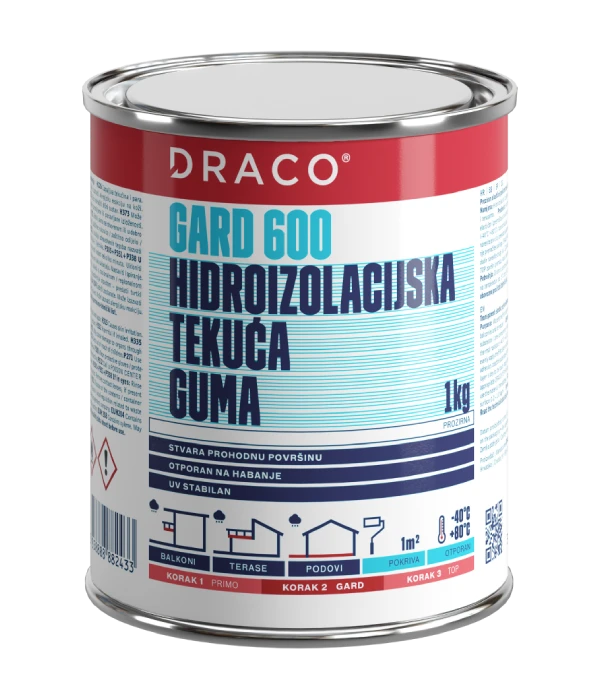 draco gard 600 1kg prozorna hidroizolacijska membrana eobnova