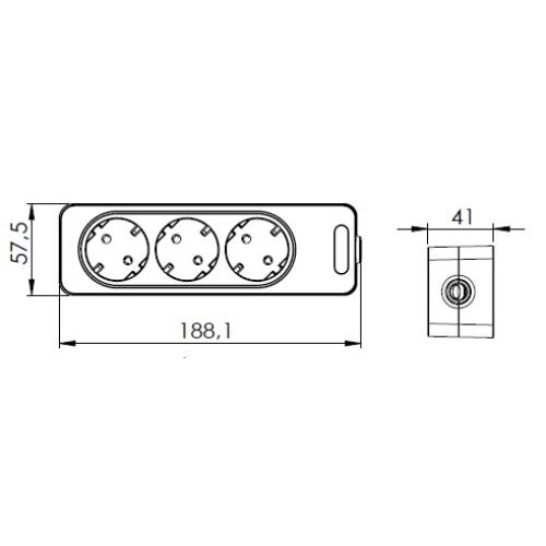 ELEKTRICNI PODALJSEK BEL Z 3 VTICNICAMI 15M VID 2 eobnova