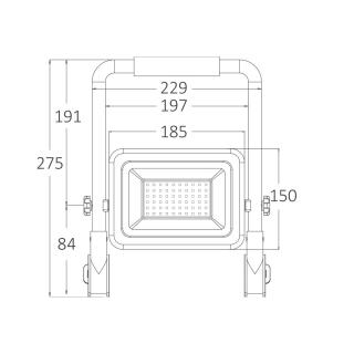 REFLEKTOR LED PRENOSNI 50W BRAYTRON FLOOD WL 2 eobnova
