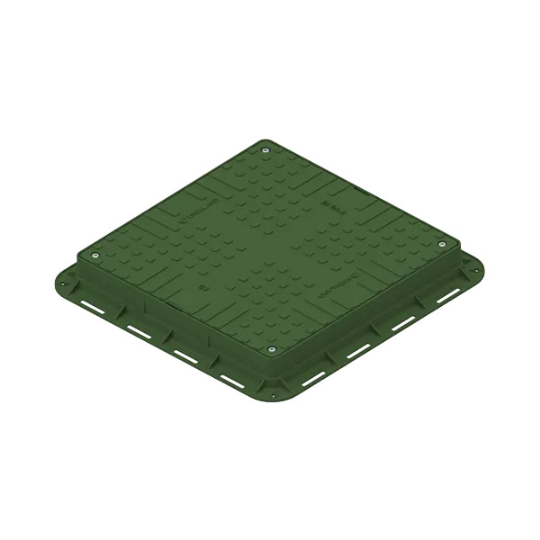 PP POKROV IN OKVIR A15 Z ZAKLEPOM KVADRATEN ZELEN 550x550mm topdom obnova