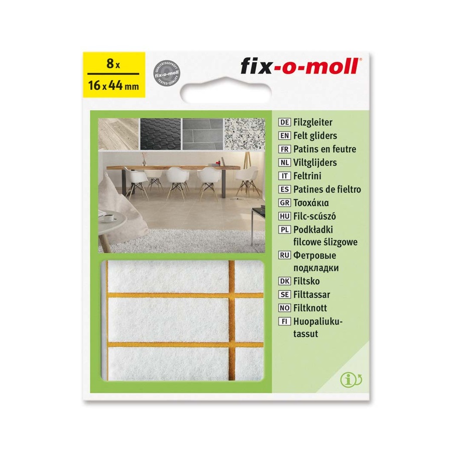 PODLOZKE FILC 16X44MM 8 KOS RJAVE 3566367 FIX O MOLL