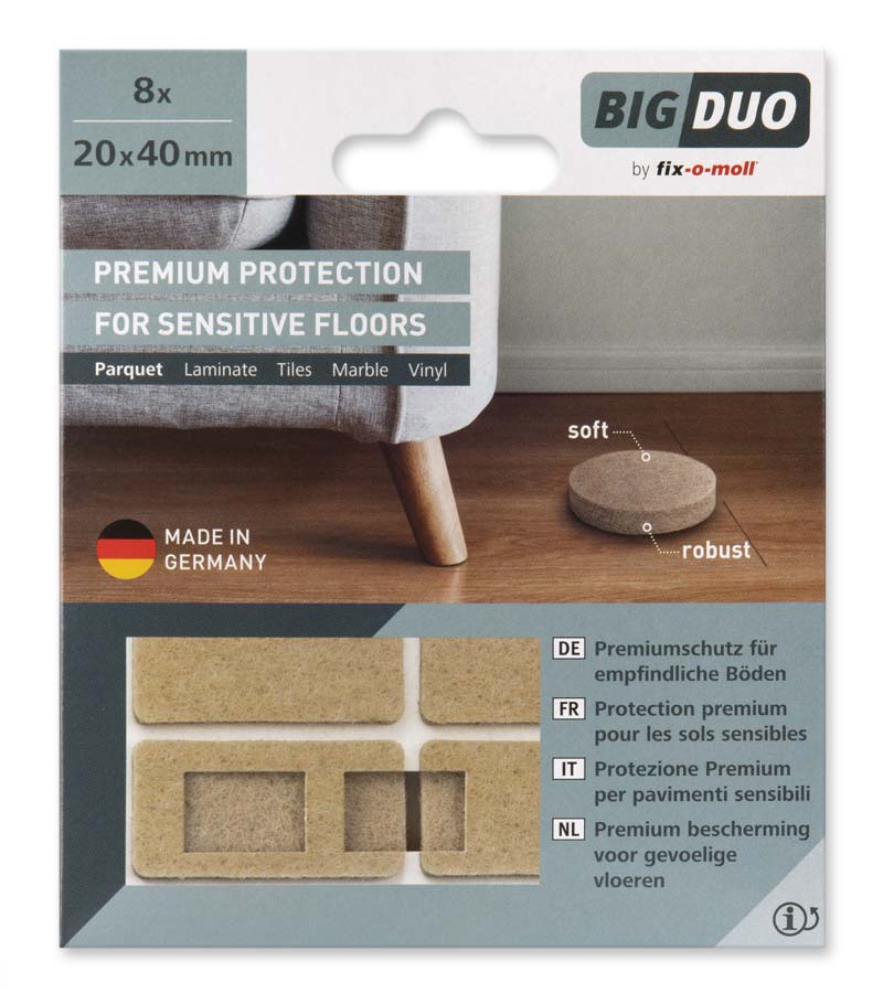 PODLOZKE FILC 20X40MM 8KOS BEZ 3566064 FIX O MOLL