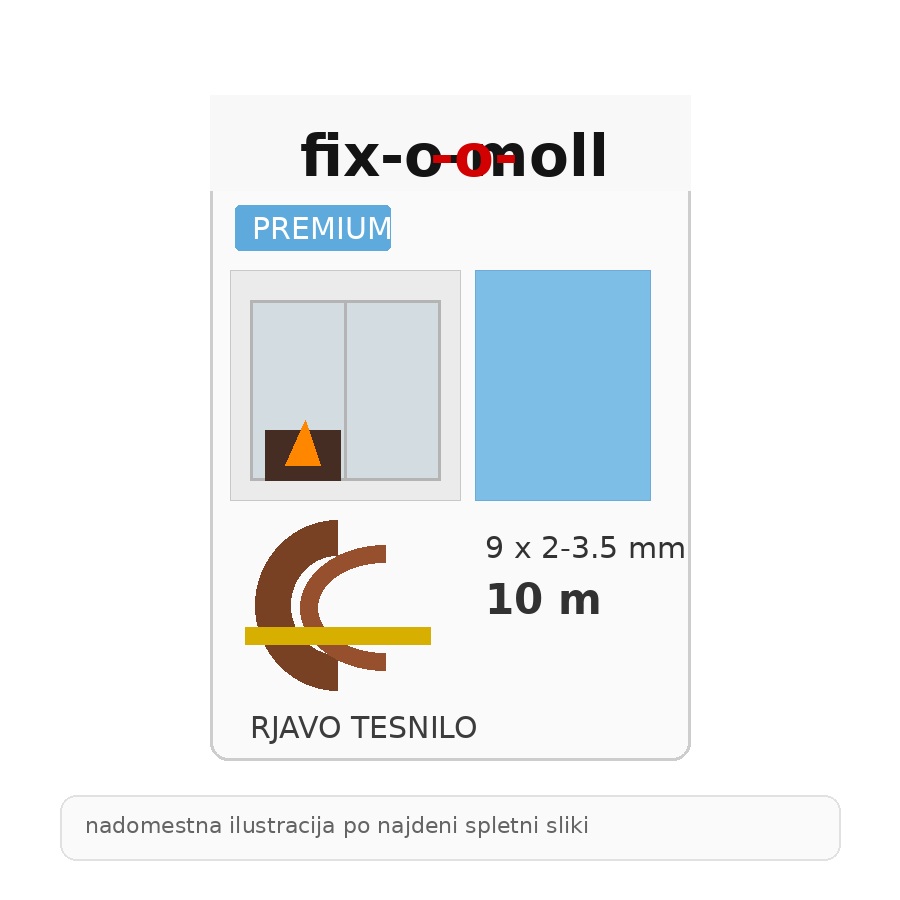 TESNILO PREMIUM W 10M RJAV 9X2 3 5 FIX O MOLL