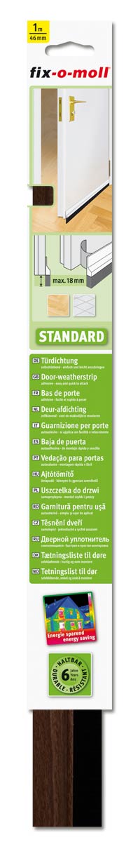 tesnilo scetkasto za vrata 1 15mm rjavo fix o moll eobnova