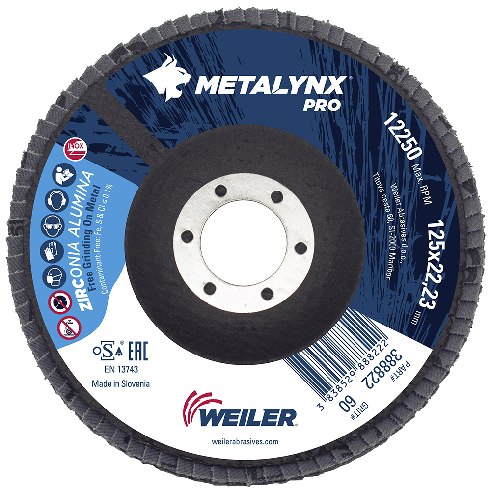 disk lamelni brusni 125 z 60 k weiler zircon eobnova
