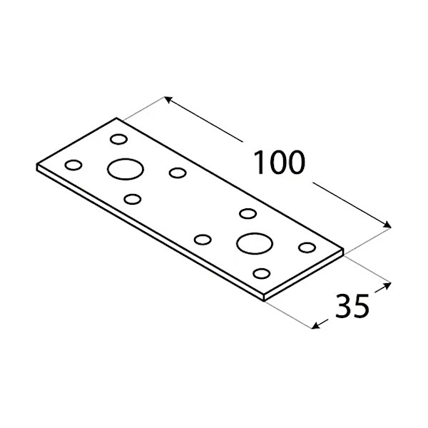 veznik zn lp 1 100x35x2 5 mm domax eobnova 2