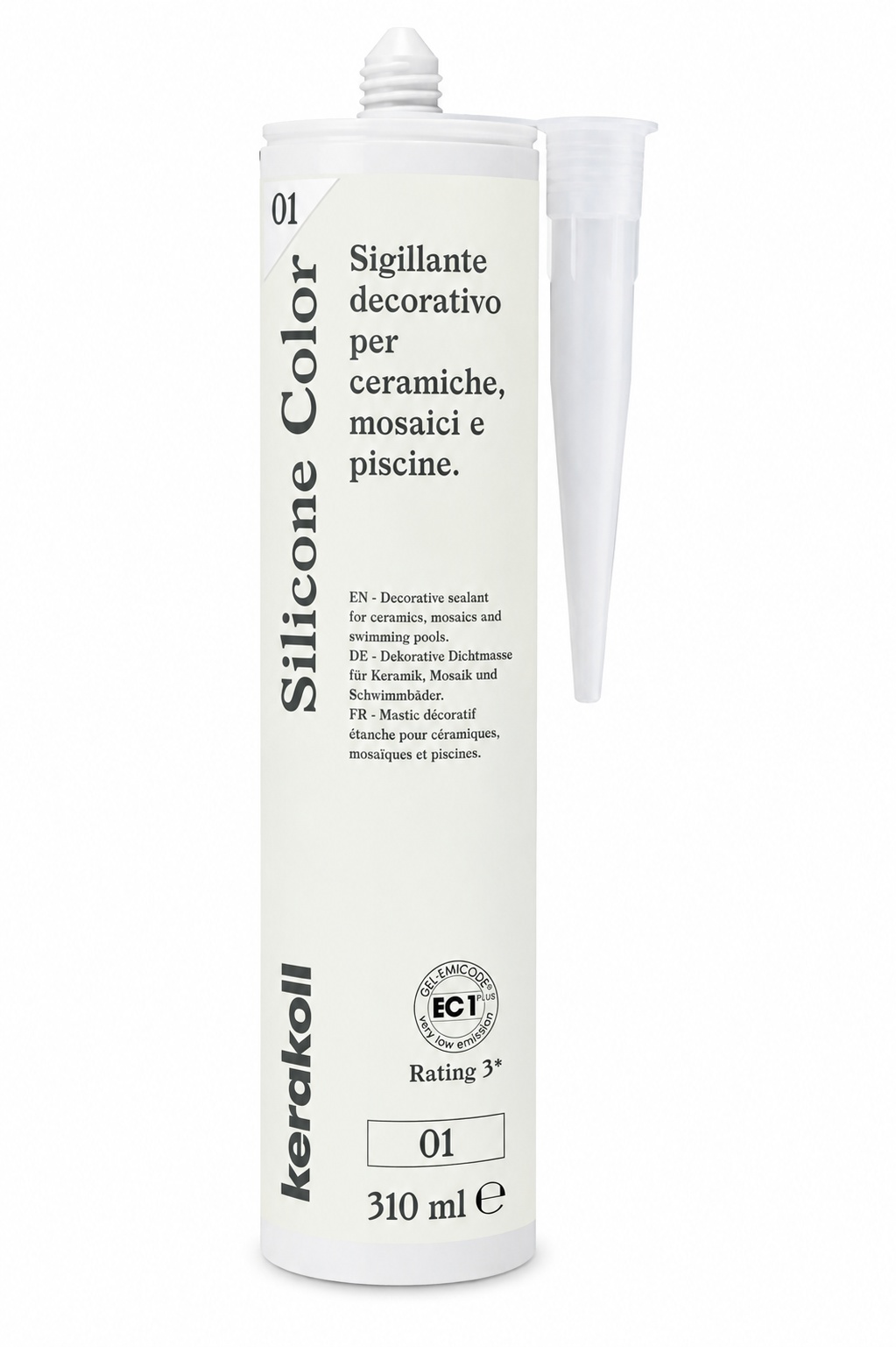 kerakoll silicone color 01 310ml eobnova